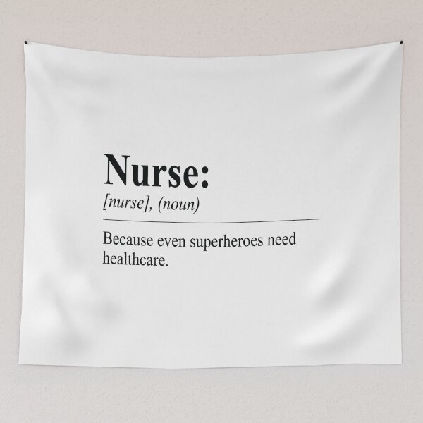Item preview, Nurse: Because Even Superheroes Need Healthcare, Funny Nurse designed and sold by CloudyPress.