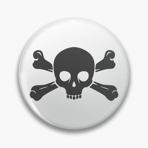 Item preview, Dark Gray Halloween Jolly Roger Skull Design designed and sold by pattern-archive.