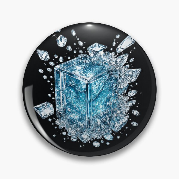 Item preview, Blue Water Glass Cube Explosion designed and sold by LiMarchee.