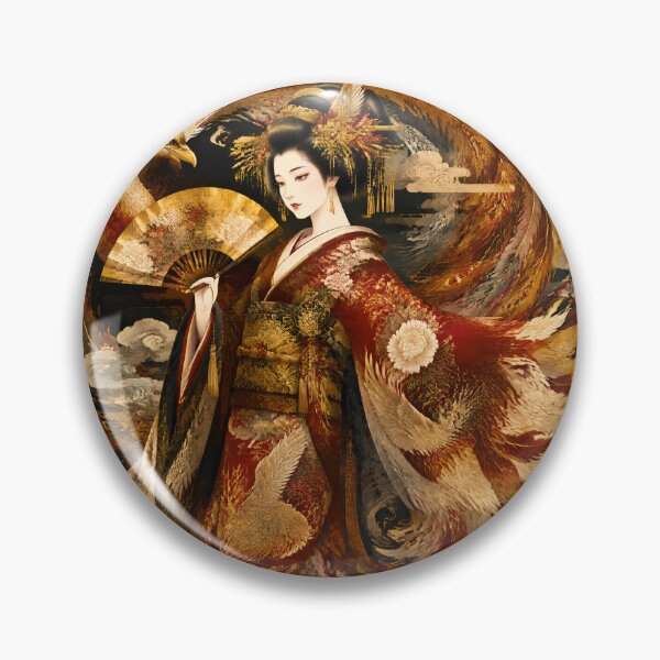 Item preview, Phoenix Geisha | Japanese Kimono & Phoenix Art designed and sold by kaxymax.