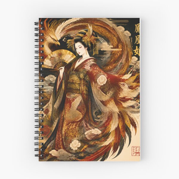 Item preview, Phoenix Geisha | Japanese Kimono & Phoenix Art designed and sold by kaxymax.