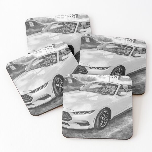 Item preview,  2024  Ford Mustang Convertible Side Profile Automotive Print designed and sold by RichFrancoCars.