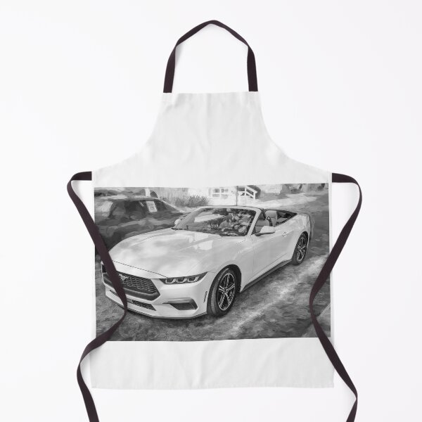 Item preview, Impresión automotriz del perfil lateral del Ford Mustang Convertible 2024 designed and sold by RichFrancoCars.