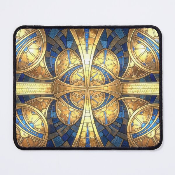 Item preview, Golden Celestial Stained Glass Mandala designed and sold by Frackxion.