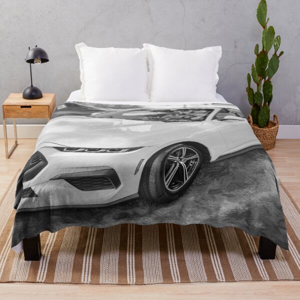 Item preview, 2024 Ford Mustang Convertible Side Profile Automotive Print designed and sold by RichFrancoCars.