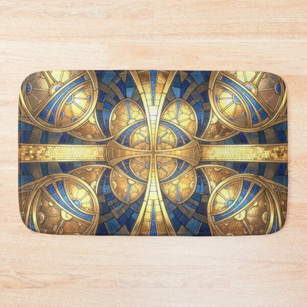 Item preview, Golden Celestial Stained Glass Mandala designed and sold by Frackxion.
