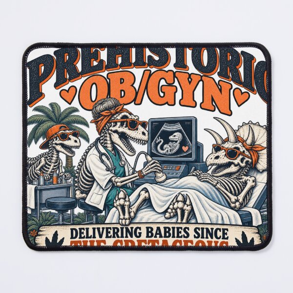 Item preview, Prehistoric OBGYN Dinosaur Obstetrician Cretaceous Delivery designed and sold by zhivago1980.