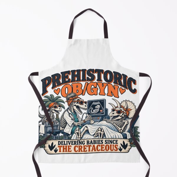 Item preview, Prehistoric OBGYN Dinosaur Obstetrician Cretaceous Delivery designed and sold by zhivago1980.