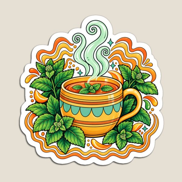 Item preview, Cozy Peppermint Tea with Orange and Mint designed and sold by PunchDrop.