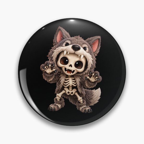 Item preview, Cute Werewolf Skeleton designed and sold by litleelseart.