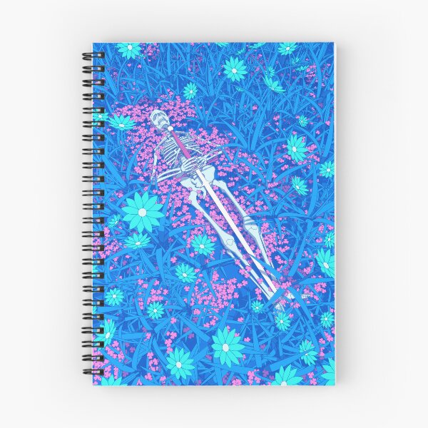 Item preview, Skeleton Resting in a Blue Flower Field designed and sold by exhozt.