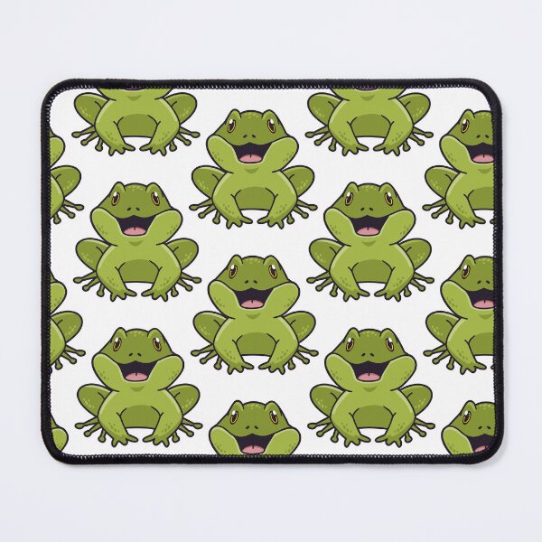 Item preview, Cute Happy Frog Pattern - Seamless Green Frogs designed and sold by NAMASTHE WORLD.