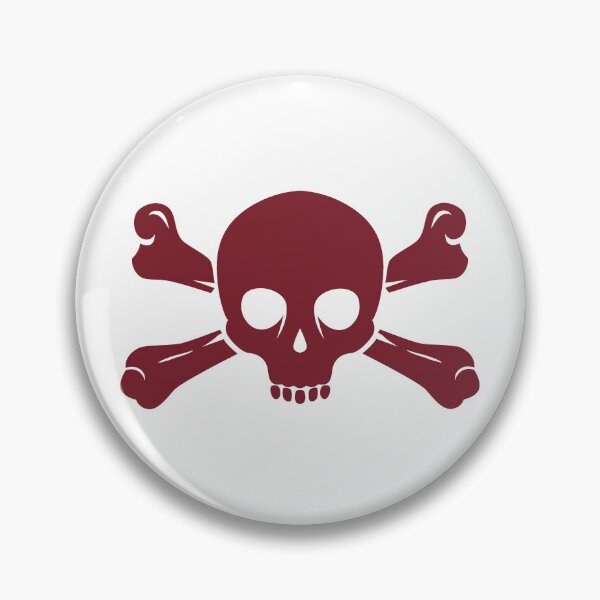 Item preview, Burgundy Halloween Jolly Roger Skull Design designed and sold by pattern-archive.