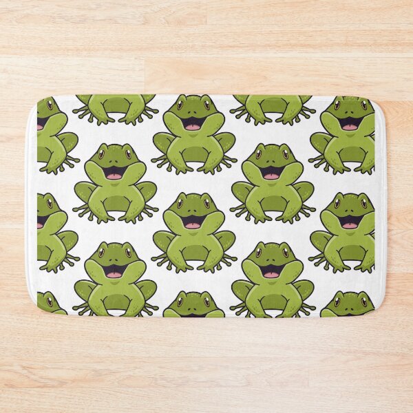 Item preview, Cute Happy Frog Pattern - Seamless Green Frogs designed and sold by NAMASTHE WORLD.