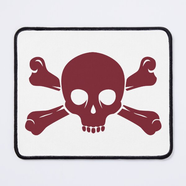 Item preview, Burgundy Halloween Jolly Roger Skull Design designed and sold by pattern-archive.