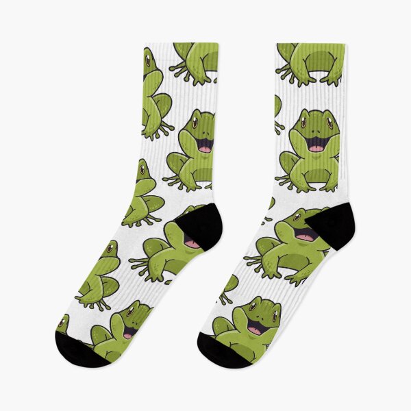 Item preview, Cute Happy Frog Pattern - Seamless Green Frogs designed and sold by NAMASTHE WORLD.