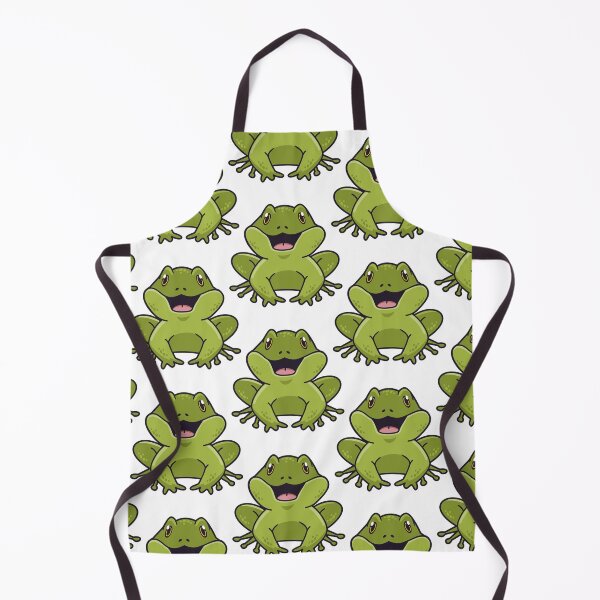 Item preview, Cute Happy Frog Pattern - Seamless Green Frogs designed and sold by NAMASTHE WORLD.