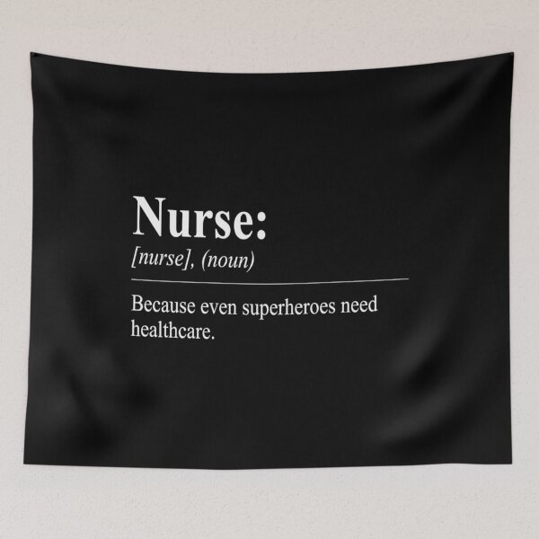 Item preview, Nurse: Because Even Superheroes Need Healthcare, Funny Nurse designed and sold by CloudyPress.
