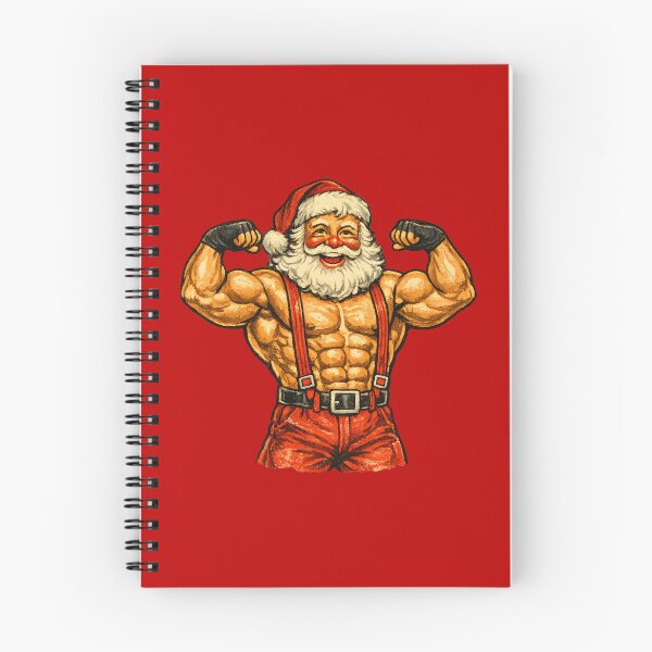 Item preview, Funny Vintage Santa Claus Bodybuilder Retro 1950s Christmas Gift designed and sold by Artycom.