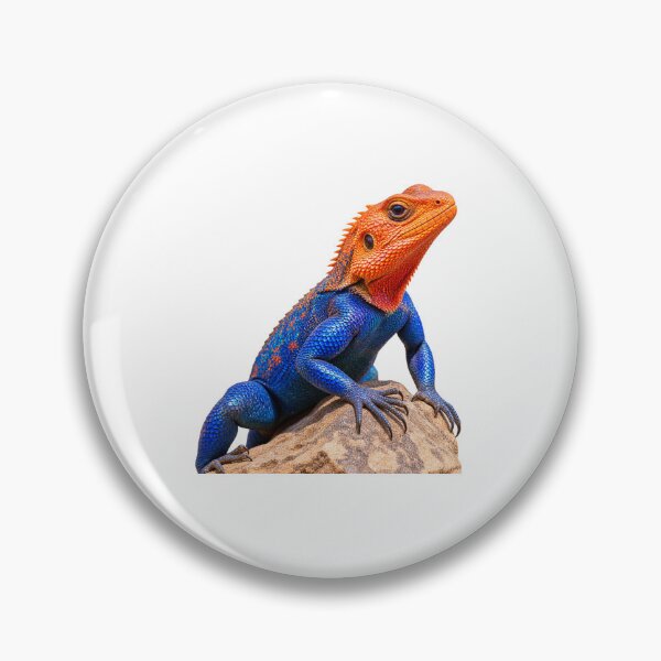 Item preview, Rainbow Agama Lizard Pop Art Wildlife Print designed and sold by Helt-enkelt.