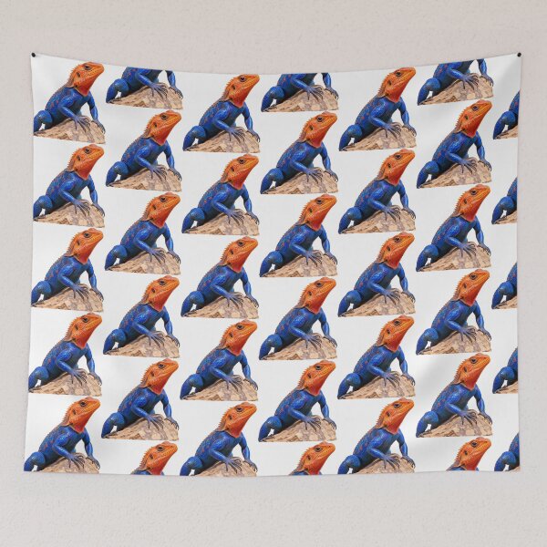 Item preview, Rainbow Agama Lizard Pop Art Wildlife Print designed and sold by Helt-enkelt.