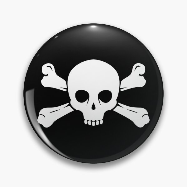 Item preview, White Halloween Jolly Roger Skull Design designed and sold by pattern-archive.