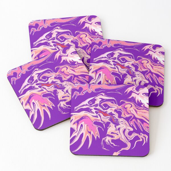 Item preview, Abstract fluid art ancient bird dinosaur designed and sold by Lukyanovart.