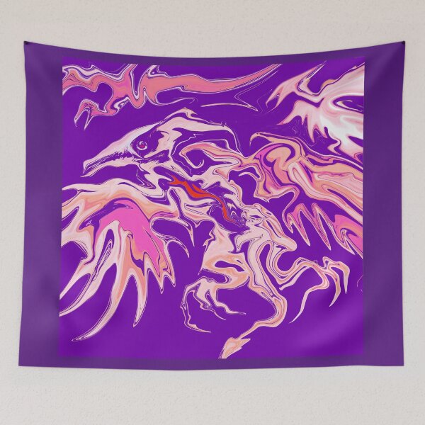Item preview, Abstract fluid art ancient bird dinosaur designed and sold by Lukyanovart.