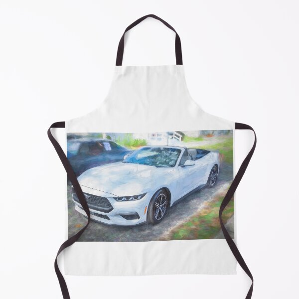 Item preview, 2024 Ford Mustang Convertible Side Profile Automotive Print designed and sold by RichFrancoCars.