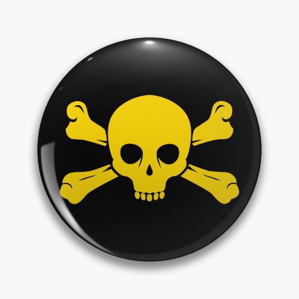 Item preview, Gold Skull and Crossbones designed and sold by pattern-archive.