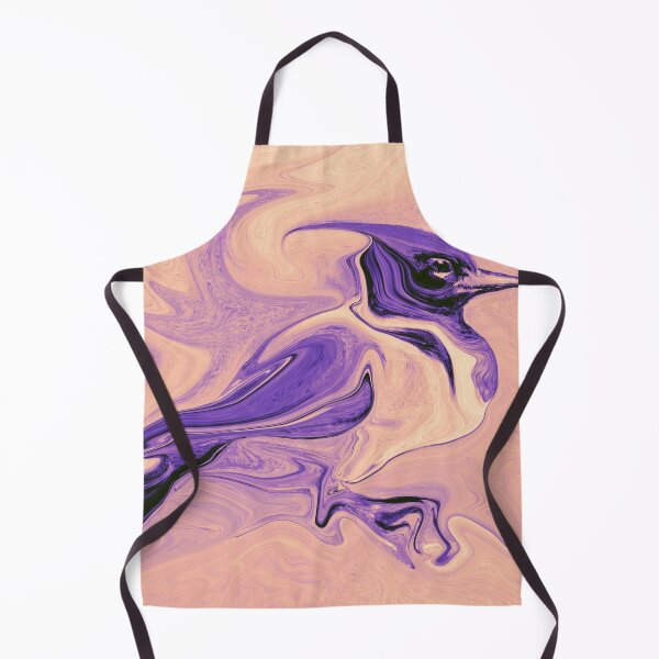 Item preview, Surreal liquid marble background with stylized purple flying phoenix or kingfisher silhouette designed and sold by Lukyanovart.