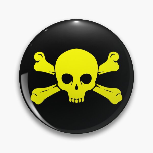 Item preview, Yellow Halloween Jolly Roger Skull Design designed and sold by pattern-archive.