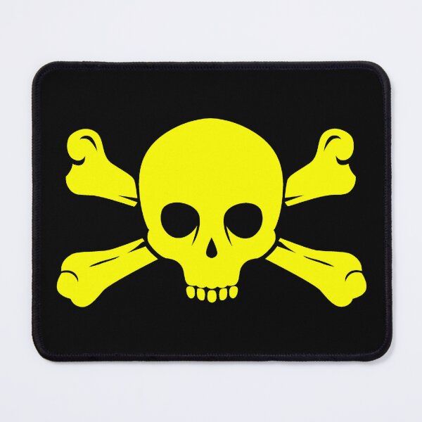 Item preview, Yellow Halloween Jolly Roger Skull Design designed and sold by pattern-archive.