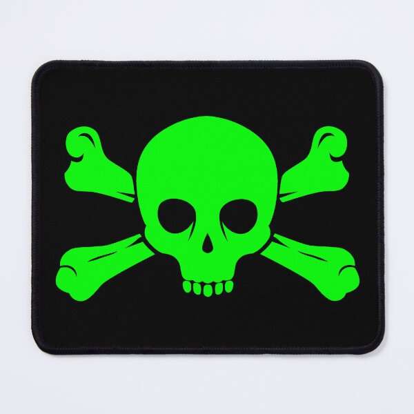 Item preview, Lime Halloween Jolly Roger Skull Design designed and sold by pattern-archive.