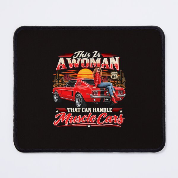 Item preview, This Is A Woman That Can Handle Muscle Cars T-Shirt designed and sold by TZehrfeldPhotos.