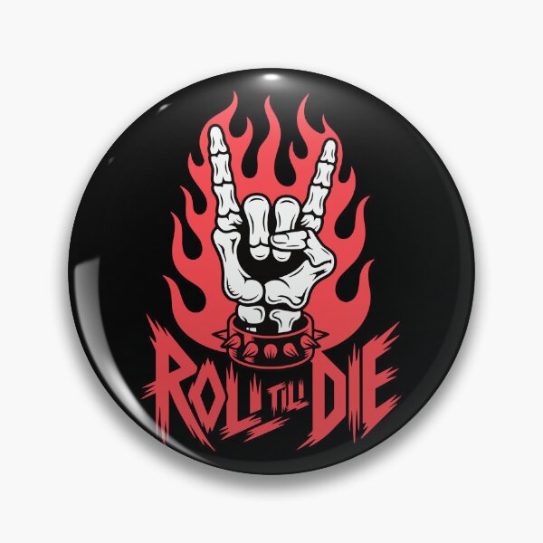 Item preview, Roll Till Die Flaming Skeleton Skateboard Design designed and sold by TipTop GFX.