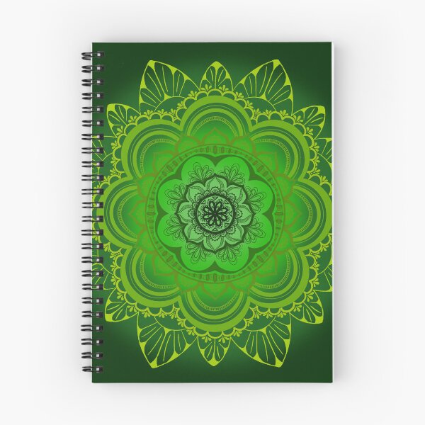 Item preview, Green Mandala print designed and sold by B-wills-2-art.