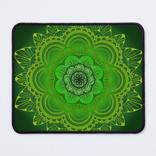 Item preview, Green Mandala print designed and sold by B-wills-2-art.