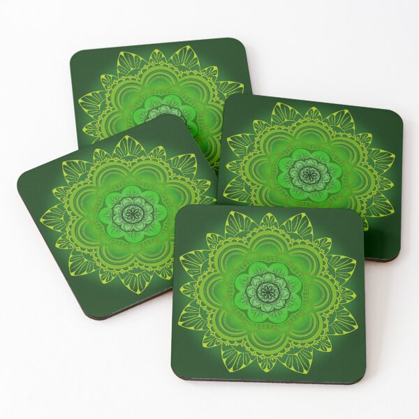 Item preview, Green Mandala print designed and sold by B-wills-2-art.