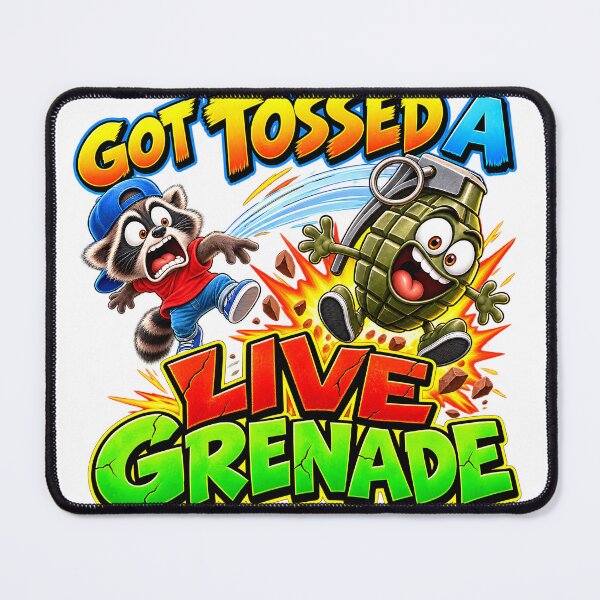 Item preview, GOT TOSSED A LIVE GRENADE designed and sold by Smoothseer.