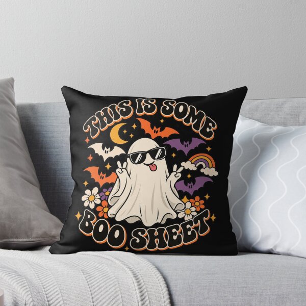 Item preview, Groovy Ghost This Is Some Boo Sheet designed and sold by Gabriela Mihai.