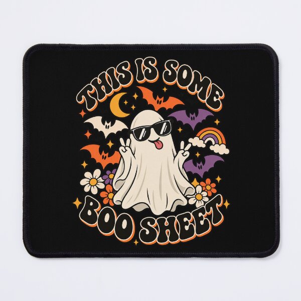 Item preview, Groovy Ghost This Is Some Boo Sheet designed and sold by Gabriela Mihai.