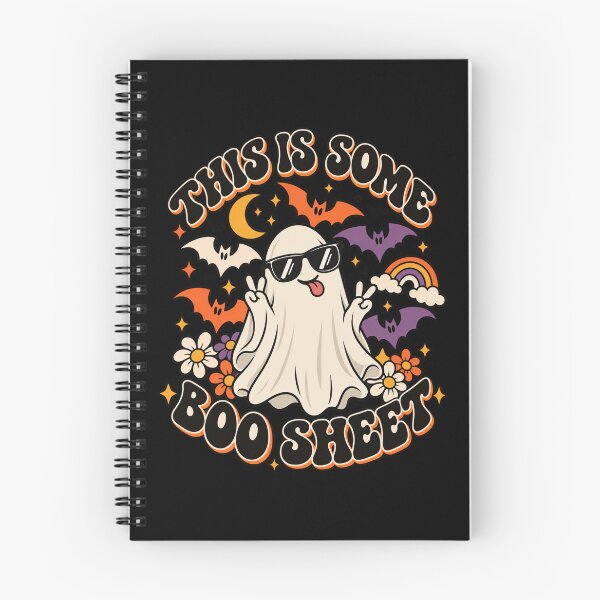 Item preview, Groovy Ghost This Is Some Boo Sheet designed and sold by Gabriela Mihai.