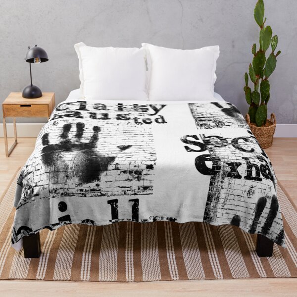 Item preview, Socially Exhausted Black Grunge Typography designed and sold by AreKreative.
