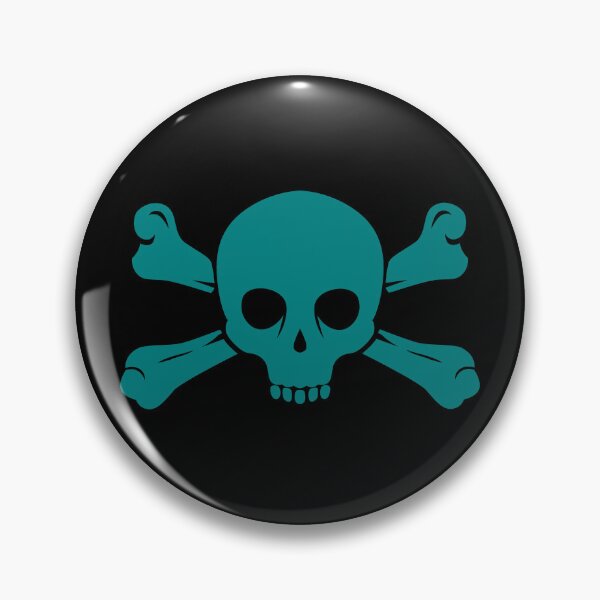 Item preview, Teal Halloween Jolly Roger Skull Design designed and sold by pattern-archive.