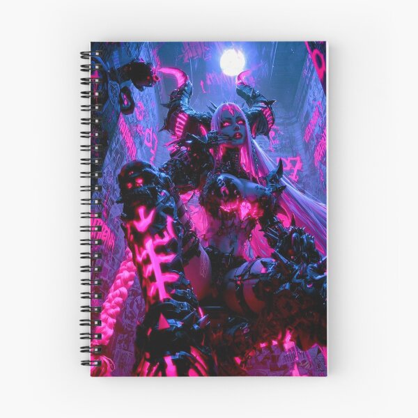 Item preview, Neon Oni Girl - Cyberpunk Sci Fi Anime art designed and sold by Delerat7.