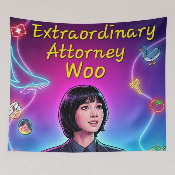 Item preview, EAW Woo Neon PEB KDrama Lgbtq+ Comic Book Art Home Wall Decor Print Poster Pride TV Series Movie Music designed and sold by Mind Space.