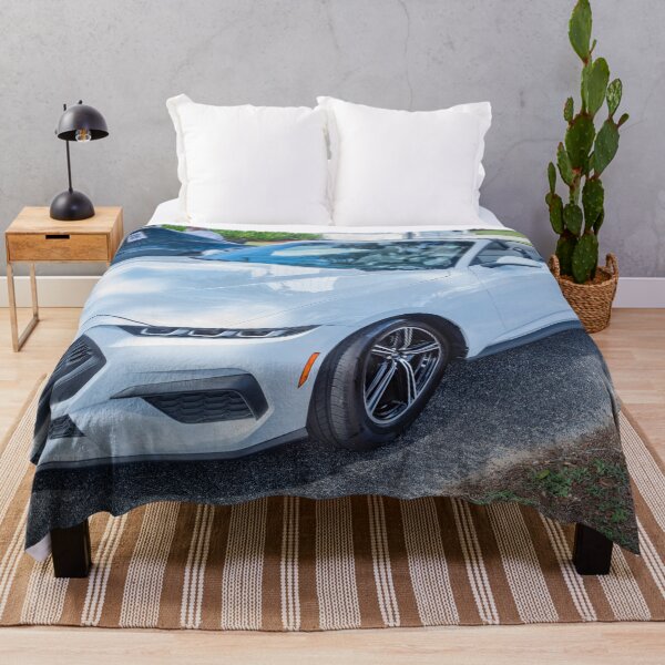 Item preview, 2024 Ford Mustang Convertible Side Profile Automotive Print designed and sold by RichFrancoCars.