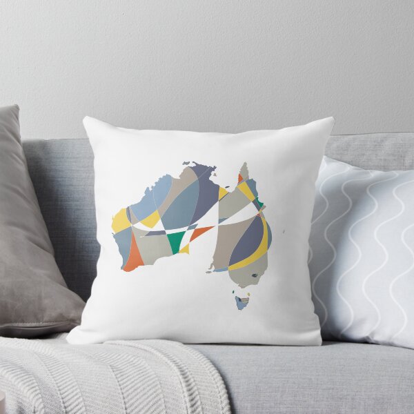 Item preview, Blue & Red Shard Australia Map - Colourful States Line Art designed and sold by iampaulmorris.