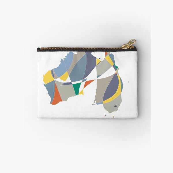 Item preview, Blue & Red Shard Australia Map - Colourful States Line Art designed and sold by iampaulmorris.